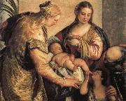 Paolo Veronese, The Holy Family with St.Barbara and the Young St.John the Baptist